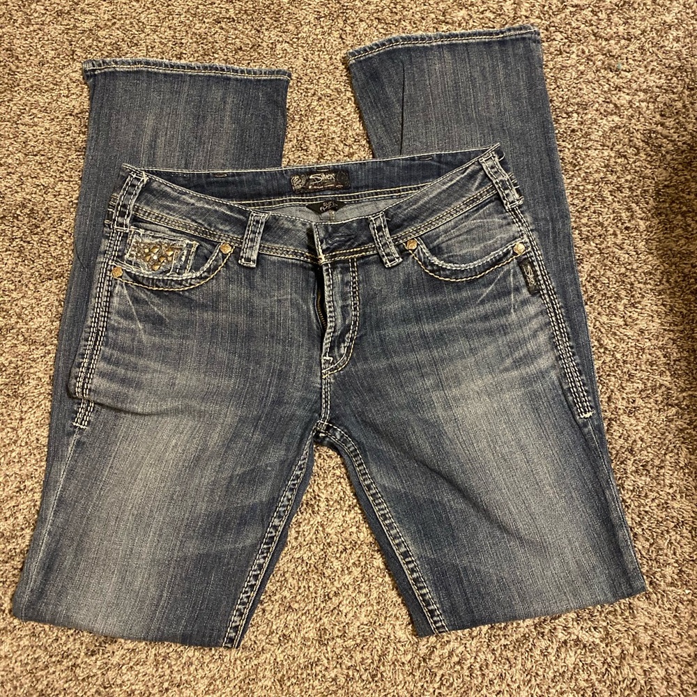 Silver Suki Jeans